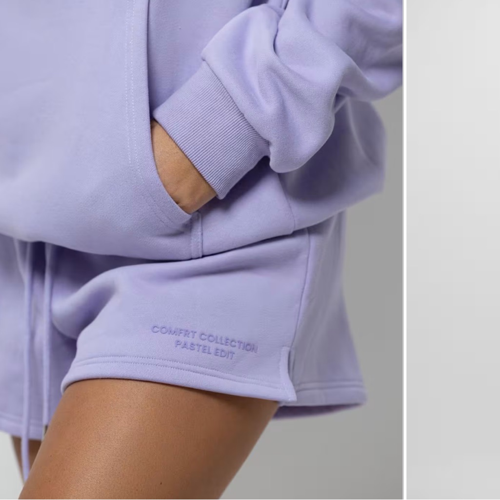 Comfort Collection Pastel Edit Lavender Athletic Shorts
